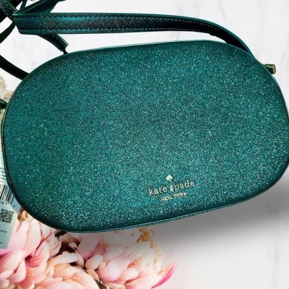 Kate Spade Teal Glitter Crossbody Bag - Picture 3 of 11